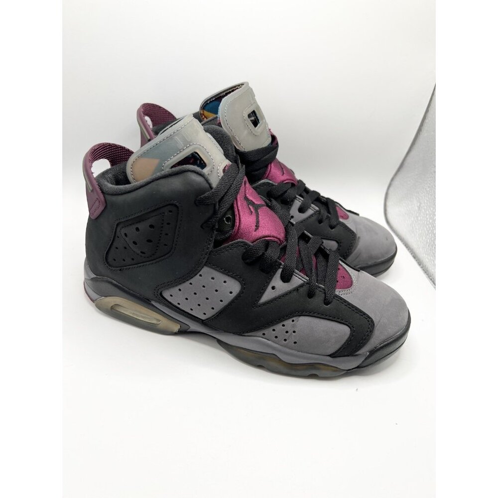 Air Jordan 6 Retro GS 'Bordeaux' Boys Size 5Y Black Grey